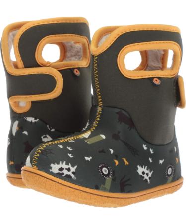 Bogs Baby Wellington Boots Plum Flower Stripe 71565 | Size UK 3-8 | Khaki Color | 9 UK Child | Shop Now - Buy Online on GoSupps.com