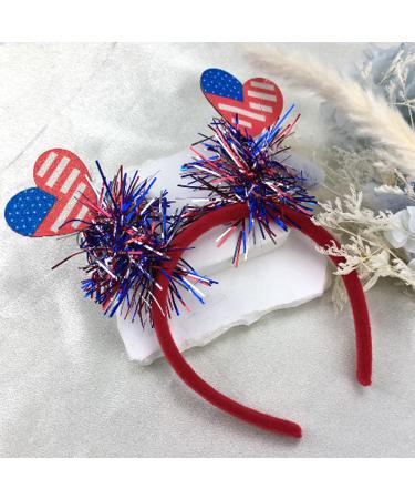 4th of July Heart Headband - Patriotic Hair Accessories for Women - Buy Online on GoSupps.com