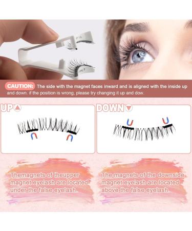 Yozexin Magnetic Eyelashes Natural Look Eyelashes without Eyeliner Magnetic Lashes No Glue or Eyeliner Needed Magnetic self adhesive eyelashes reusable magnetic eyelashes Eyelashes with Applicator - Buy Online on GoSupps.com