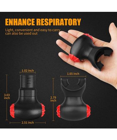 Sonmol Breathing Exercise Device for Lungs Inspiratory Respiratory Muscle Trainer Exerciser Expand Lung Capacity Training Fitness Athlete - Buy Online on GoSupps.com