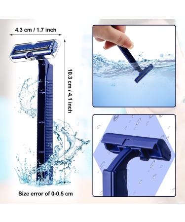 Buy 30 Disposable Safety Razors | Individually Wrapped Twin Blade Razors for Travel Hotels Salons & Home Use - Buy Online on GoSupps.com