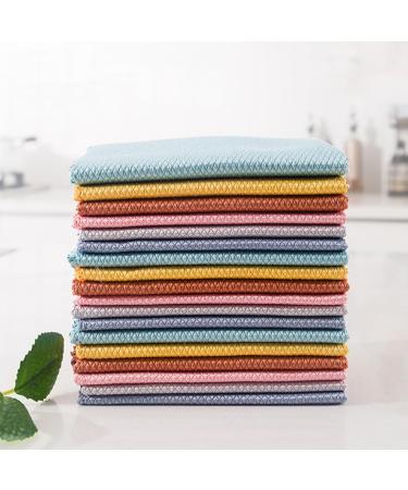 liucocotos Probablei Streak-Free Miracle Cleaning Cloths - Reusable Probable Cleaning Cloth Fish-Scale Streak Free Glass Cleaning Cloth for Windows Kitchen Cleaning (3PCS 15.7 * 15.7in) 3pcs 15.7*15.7in - Buy Online on GoSupps.com