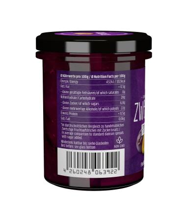 Xucker Fruit Spread Apple Cinnamon & Plum - Vegan Sugar-Reduced 74% Fruit Content | 2 x 220g - Buy Online on GoSupps.com