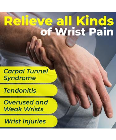 Sparthos Wrist Support Sleeves (Pair) - Medical Compression for Carpal Tunnel Relief - Breathable Wrist Brace for Men and Women - Medium Midnight Black - Buy Online on GoSupps.com