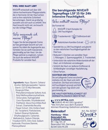 Beiersdorf Nivea Soothing Day Cream for Sensitive Skin 50ml Day Care - Buy Online on GoSupps.com