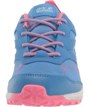 Jack Wolfskin Big Kid Hiking Boot - Unisex, Blue/Coral, Size 3 (8-12 Years) - Buy Online on GoSupps.com