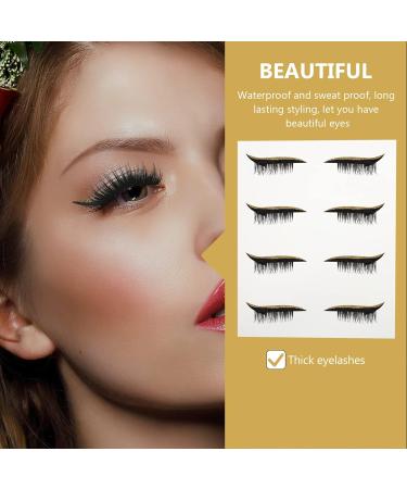 DRESSOOS 12 Pairs Eye Liner Pencils Eyelid and Eyelash Stickers Eyeliner Decal Eyeliner Sticker - Buy Online on GoSupps.com