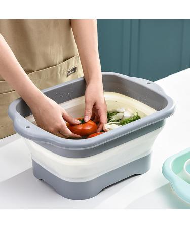 GKYMYZ Collapsible Sink with Drain Plug Sink Basin 16.5"x12"x7" Collapsible wash Basin Portable Sink tub for Dishes Space-Saving Kitchen Storage Tray Dish tub Camping Kitchen - Buy Online on GoSupps.com