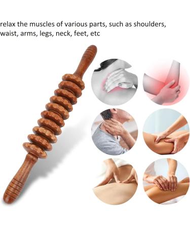 Massage Tab for Fatigue Relief & Muscle Relaxation - Meridian Excavator Rod (Wine Red) | International Shipping - Buy Online on GoSupps.com