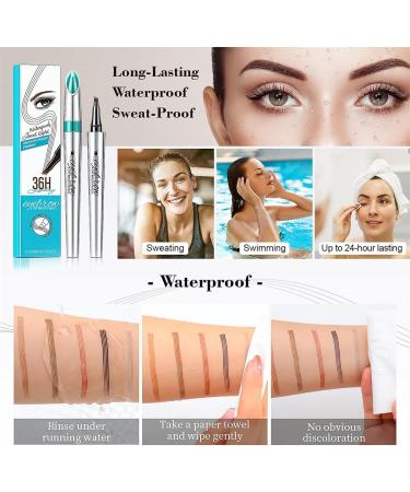 2024 New Magic Eyebrow Pencil Microblading Eyebrow Pen Waterproof Long-Lasting Eyebrow Microblading Pen Eyebrow Pencil with an Upgrade Micro-Fork Tip Applicator (Light Brown+Dark Brown) - Buy Online on GoSupps.com