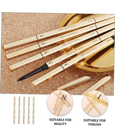 SKISUNO Medium Brown Eyebrow Pencil 5pcs Double Ended Eyebrow Pencil Miss Miniature Eyebrow Line Eyebrow Pencil Light Brown - Buy Online on GoSupps.com