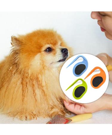 GMXJGZ 3PCS Pet Knot Opener Grooming Knife - Cat Knot Comb Hair Removal Tool & Massage Brush | Blue Green Orange - Buy Online on GoSupps.com
