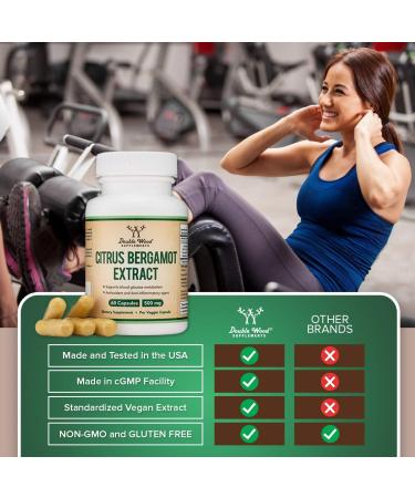 Patented Bergamonte Citrus Bergamot Supplement 1000mg - Lower Cholesterol, Made in USA - 60 Capsules - Buy Online on GoSupps.com