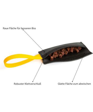 Copcopet Leather Dog Training Dummy Feed Bag - Durable 15 cm x 6 cm Brown - Perfect for International Shipping - Buy Online on GoSupps.com