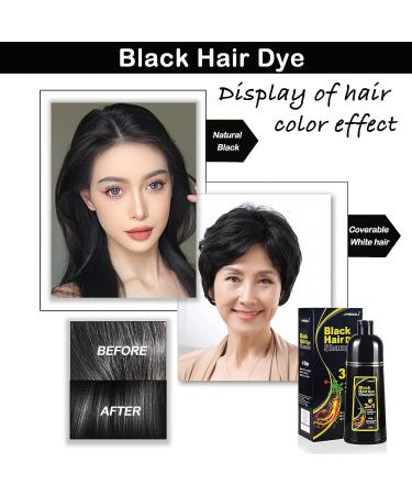MEIDU Instant Black Hair Shampoo - 3 in 1 Hair Dye for Women and Men - Natural Black Hair Dye Shampoo - Hair Nourishing & Darkening - Instant Black Hair Color - Buy Online on GoSupps.com
