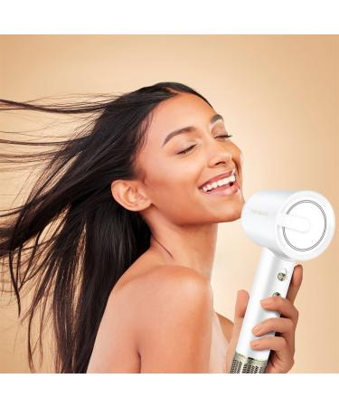 ZQIAN BEAUTY Hair Dryer High Speed Hair Dryer 200 Million Negative Ionic Hair Dryer Fast Drying Low Noise Hairdryer (White with Concentrator) - Buy Online on GoSupps.com