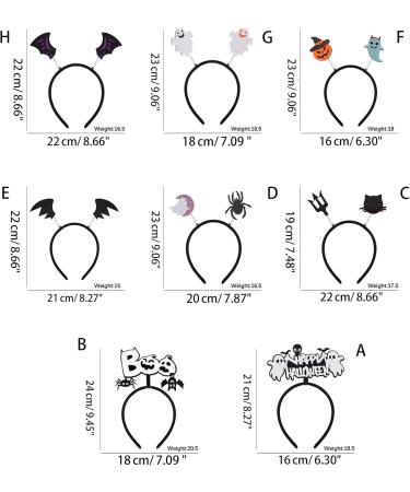 hgnxa Classical Halloween Headband Pumpkin Wing Hair Hoop Headdress Decorative Hair Accs for Day of the Dead ostume - Buy Online on GoSupps.com