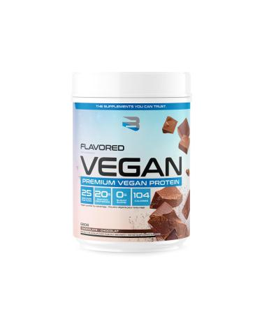 Believe Supplements Flavored Vegan Protein Powder - Plant-Powered Muscle Growth & Recovery Blend (25 servings) (25 scoop(s) Chocolate) Chocolate 25 Servings (Pack of 1)