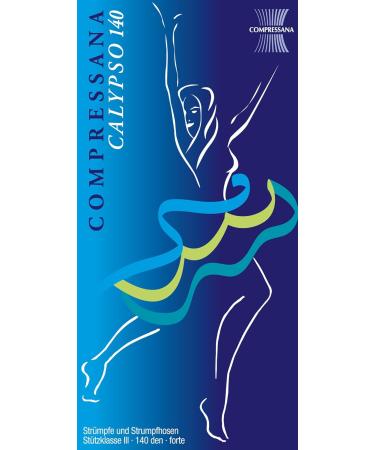 Compressana Calypso 140 Support Tights - 15-18 mmHg Compression - Trendy Aubergine - Size M (40-42) - Effective Support Class 3 - Buy Online on GoSupps.com