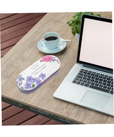 Solust Double-Layer Glasses Case - Stylish Organizer for Travel Accessories | Replaceable Storage Box & Contact Lens Solution Holder | Filigree Design with Outside Bracket - Buy Online on GoSupps.com