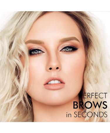 Eyebrow Stamp Stencil Kit - Brow Stamping Trio for Women | 20 Reusable Stencils for Waterproof Bushy Eyebrows - Blonde - Buy Online on GoSupps.com