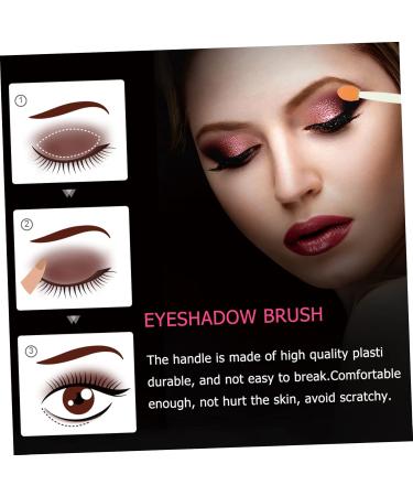 PLAFOPE 100pcs Sponge Eye Emulsion Dual Ended Makeup Brush Plastic Eye Shadow Sponge Stick - Buy Online on GoSupps.com