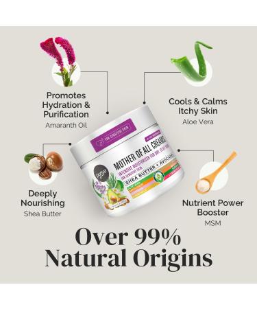 Puriya Hydrating Soothing Moisturizer with Honey & Shea Butter - For Dry, Irritated Skin - Plant Based Mother of All Creams - Light Peppermint - 4.5 oz - Buy Online on GoSupps.com