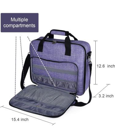 Baglher Purple Embroidery Storage Bag - Large-Capacity Multi-functional Kit Organizer with Shoulder Strap - Ideal for Embroidery Threads and Supplies - Buy Online on GoSupps.com