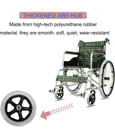 Wheelchair Walker Replacement Wheels 6" 7" 8" Walker and Rollator Replacement Wheel 2 Pcs Wheelchair Front Wheels Solid Rubber Universal for Wheelchair Accessories Parts Wheelchair Casters Black Black 190mm (8inch) - Buy Online on GoSupps.com