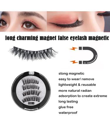 Dual Magnetic Eyelashes Kit - Natural Look, Reusable Fake Lashes - No Glue Needed - 3D False Eyelashes - Magnetic Lashes Extension Kit - Buy Online on GoSupps.com