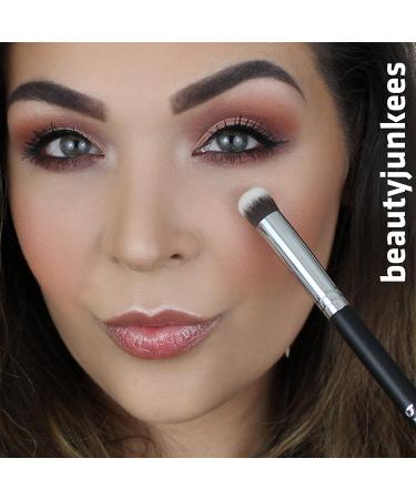 Mineral Powder Eyeshadow Makeup Brush - Small Mini Round Top Kabuki Brush for Blending Smoky Eye - Cruelty-Free Synthetic Dome Brush for Setting Concealer Liquid Cream Cosmetics - Buy Online on GoSupps.com