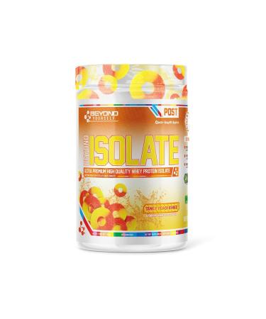 Beyond Yourself - Beyond Isolate Protein Candy Series | Ultra-Premium Whey Protein Isolate Micro-Filtered Fast Absorbing | Sugar-Free Gluten-Free No Artificial Additives or Fillers | Nostalgic Candy Flavors 26g Protein 121 Calories | Tangy Peach Ringz