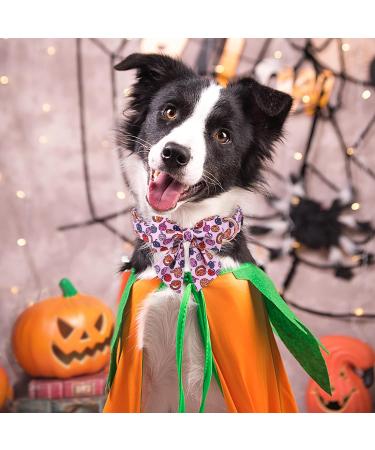 Aring Pet Halloween Dog Collar - Pink Pumpkin Design with Sailor Fly X-Large Cotton Collar with Metal Buckle | Pack of 1 - Buy Online on GoSupps.com