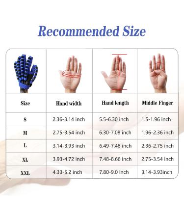 Rehabilitation Robot Gloves - Hand Stroke Recovery Equipment with 5 Modes & Custom Time Settings - Chargeable Hand Splint for Hemiplegia Finger Trainer - Left Hand-Medium Blue - Buy Online on GoSupps.com