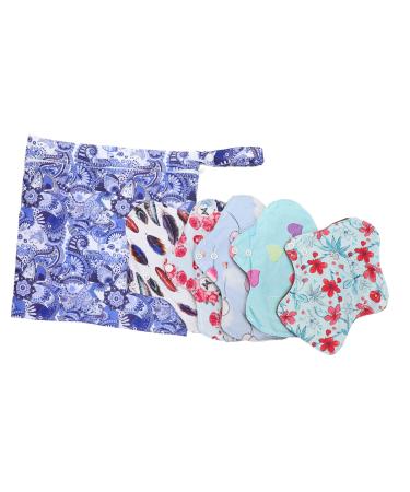 Gleavi 1 Set Washable Aunt towel edition Incontinence Napkin Silent Sideline Female Menstruation Pads Slip Inserts Menstrual Mats Frau Household Bamboo Coal Sleeping Cushion