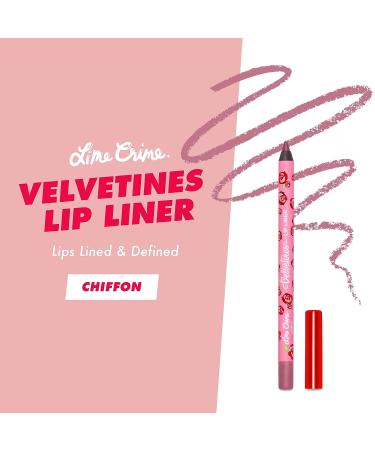 Lime Crime Velvetines Lip Liner in Chiffon - Rosy Mauve Matte Lip Pencil | Long-Lasting, Waterproof, Vegan & Cruelty-Free - Buy Online on GoSupps.com