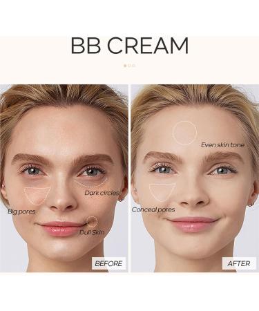 vsilay BB Cream Moisturizing Full Coverage Foundation Color Corrector Moisturizing Cream BB Cream for Women Men - Buy Online on GoSupps.com