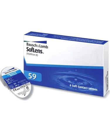 Buy Bausch + Lomb Soflens 59 Monthly Soft Contact Lenses -6 Pack BC 8.6 mm Dia 14.2 -0.75 Diopter | International Shipping Available - Buy Online on GoSupps.com