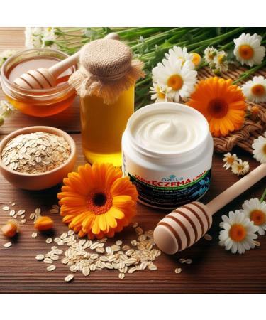 Orellis Organic Eczema Cream with Colloidal Oatmeal, Calendula & Propolis - Natural Relief for Face & Body - 4 oz - Buy Online on GoSupps.com