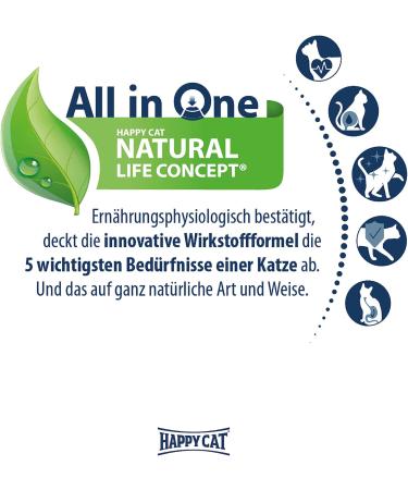 Happy Cat Sensitive Urinary Control 300g & 50g (Pack of 6) - Optimal Urinary Health for Cats | International Shipping Available - Buy Online on GoSupps.com