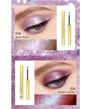 4Pcs Liquid Eye Lasting Glitter Eyeshadow Liquid Multi-Dimensional Eye Looks Eye with Applicator Eyeshadow Liquid-Set - Buy Online on GoSupps.com