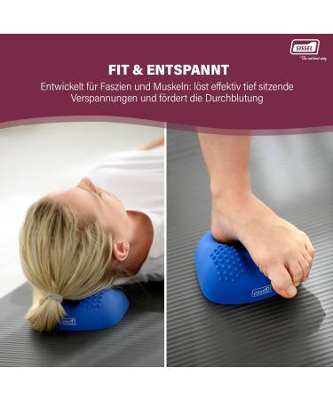 Sissel Neck Relax Massage Device - Ergonomic Neck Relief & Relaxation | Versatile for Pilates & Thoracic Support | Skin-Friendly PVC | Blue | Well-Being & Pain Relief - Buy Online on GoSupps.com