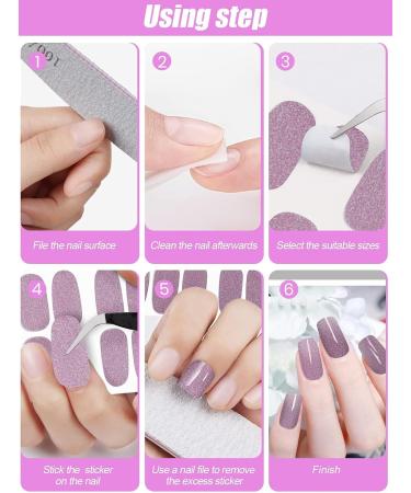EBANKU 20 Sheets Full Wraps Nail Polish Stickers Nail Strips with 2PCS Nail File for Nails Art Gel Nail Polish Strips Stickers Self-Adhesive Press on Nail Polish Fingernail Stickers for Women Girls - Buy Online on GoSupps.com