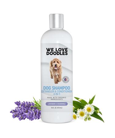 We Love Doodles - Dog Shampoo, Conditioner, and Detangler - Best Shampoo for Goldendoodles and Doodles - Dog Shampoo for Puppies - Grooming, Organic Ingredients, Lavender, Moisturizing, Best Smelling