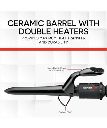 BaBylissPRO Ceramix Xtreme Pointed Barrel Ceramic Curling Iron 1" (25mm) - Buy Online on GoSupps.com