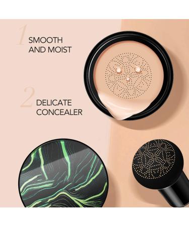 Concealer BB Cream Mushroom Head Air Cushion CC Cream Cover Facial Blemishes Brightening Natural Naked Makeup Foundation 03 # Special Black Leather - Buy Online on GoSupps.com