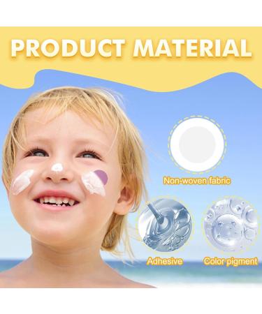 UV Detection Stickers for Sunscreen 16 UV Stickers for Sunscreen Know When to Reapply Sunscreen to Help Prevent Sunburn 4 Pattern Types for Girls & Boys - Buy Online on GoSupps.com