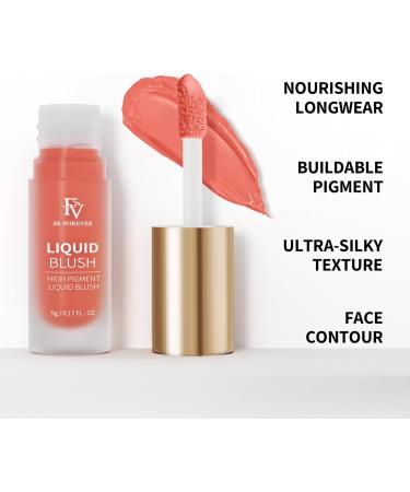 FV Liquid Blush High Pigmented Soft Cream Blush for Cheeks Long Lasting Blush Liquid with Dewy Finish Breathable & Lightweight Makeup Blush for Natural Look (Alice 5g) Alice 5 g (Pack of 1) - Buy Online on GoSupps.com
