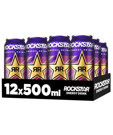 Rockstar Energy Drink Tropical Guava - Caffeinated Soft Drink (12 x 500ml) - Boost Your Energy Worldwide - Buy Online on GoSupps.com