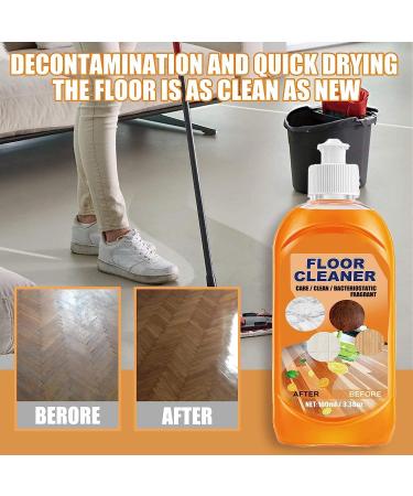 Multi-Purpose Floor Cleaner Powerful Decontamination Floor Cleaner Multi-Purpose Floor Cleaning Concentrate Suitable for Wooden Floors Tile Floors Bathroom Kitchen Floors 1pcs - Buy Online on GoSupps.com